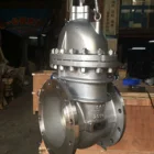 Valve High Performance EN12266 PN16 SS420 Rising Stem Flange Type Metal Seated Gate Valve 10 Inch RAL5015 Color