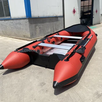 CE 5 6 7 8 people 13.5Feet Inflatable Boat Dinghy Raft Pontoon Rescue Dive Fishing Boat