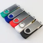 Usb Drive 1-64GB Promotional Swivel Twister Metal ABS Customized Logo USB Flash Drive Pendrive Memory Stick