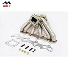 Pipe Exhaust MERTOP RACING 3mm Steam Pipe SS304 Top Mount 40mm OD T3/T4 Exhaust Manifold For 1JZ GTE VVTI 1 JZGTE