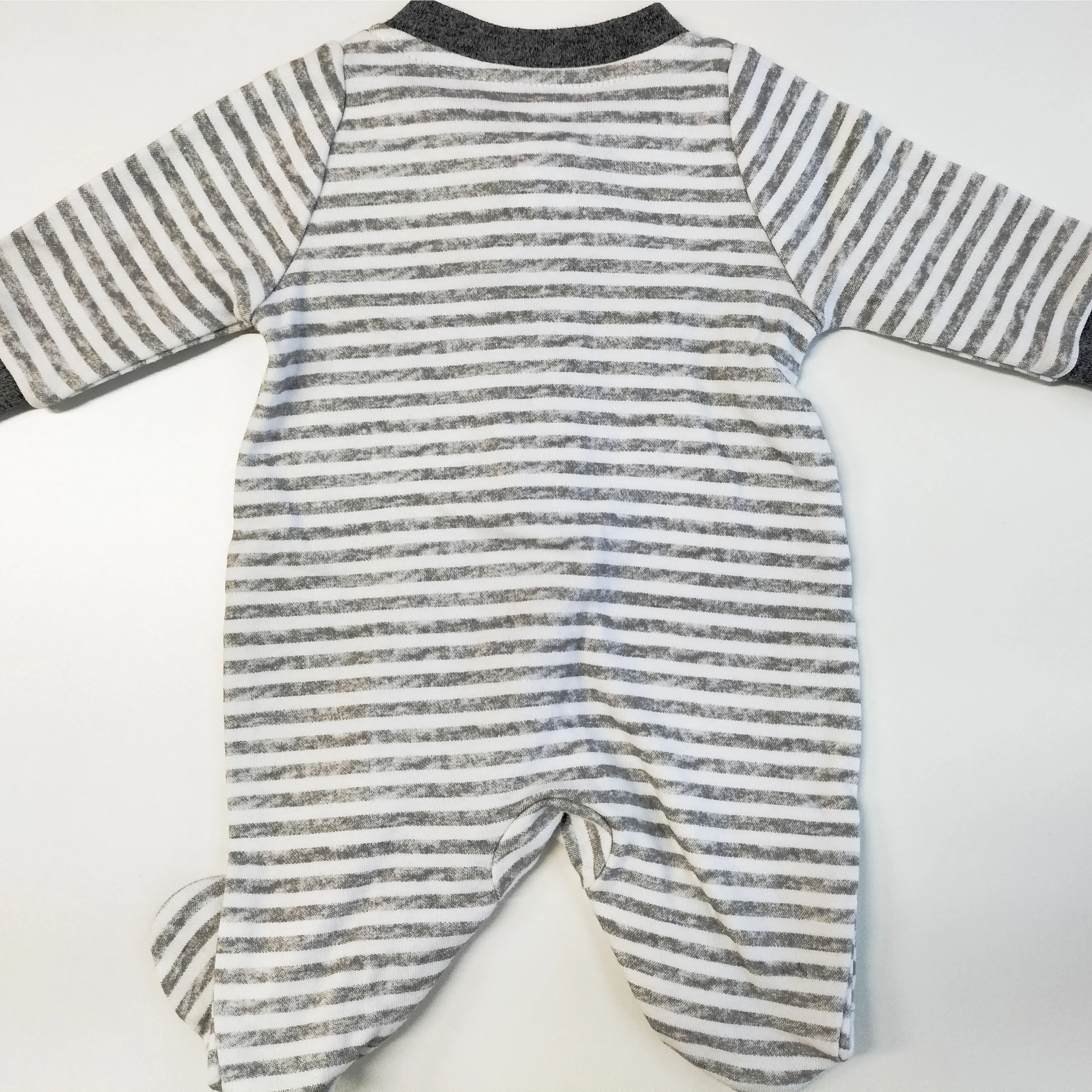 manufacturer Baby clothes romper 100% Bamboo cotton Fiber gray footed baby pajamas for toddler baby footie pajamas boy 12 months