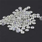 Stone 0.8mm 1mm 1.2mm 1.3mm 1.4mm 1.5mm 2mm 3mm DEF VVS Round Shape White Moissanite Stone