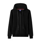 Women 2021 New Solid Color Zipper Hoodie Men And Women Can Wear Casual And Comfortable