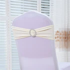 Sashes Cheaper Elastic Spandex Rosette Chair Sashes Flowers Chair Sashes For Wedding
