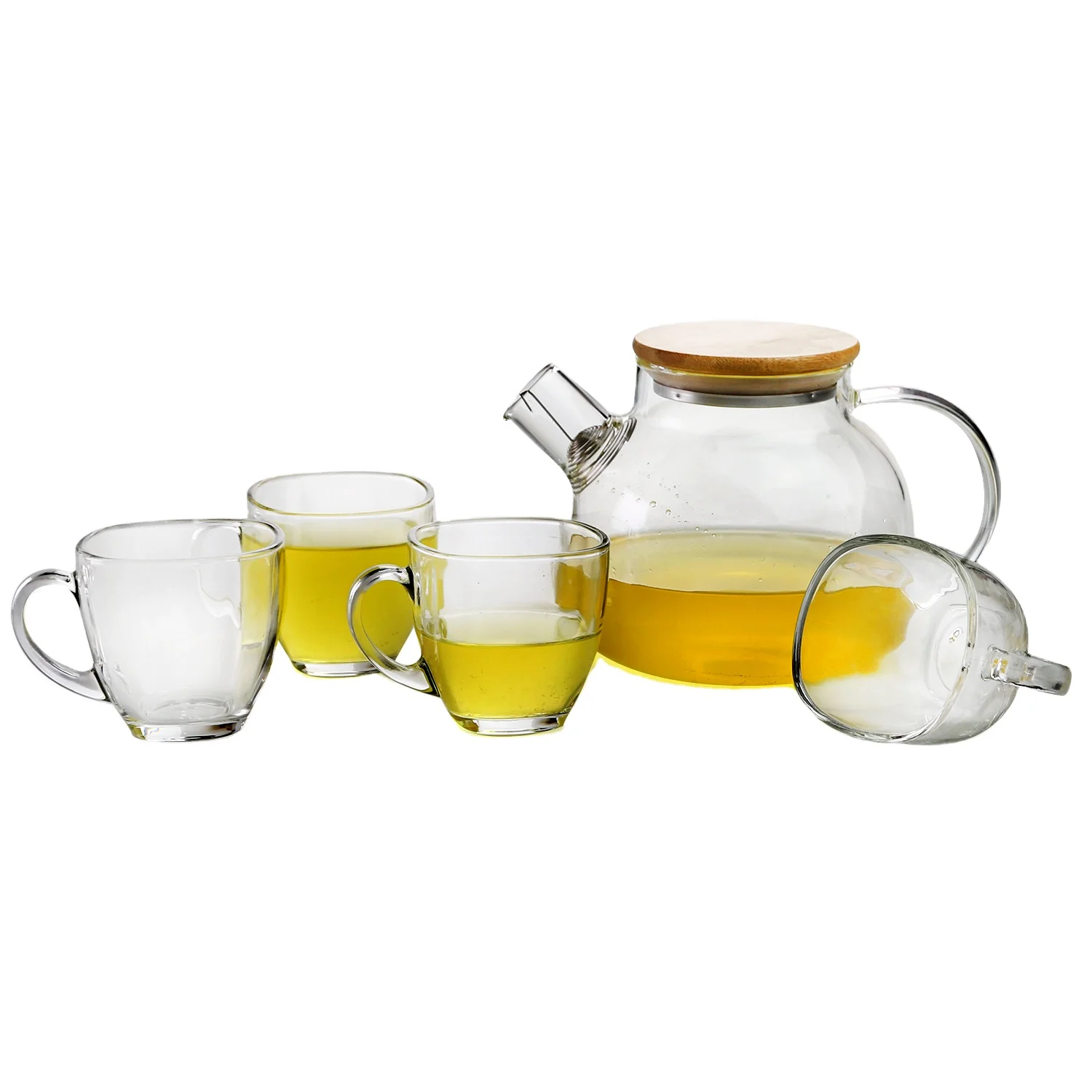 Drinking Pitcher Yeewin Brands Glass Water Jug 1L Home Transparent Water Jug Set With Have 4 Cup