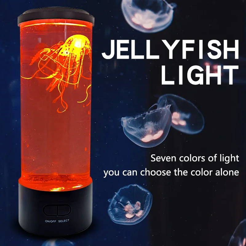 Jellyfish Night Light Modern Aquarium Jellyfish Mood Lamp USB Led Jellyfish Tank 