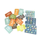 Card Flash Cards Kids Eco-Friendly Study Card Games Arabic Numbers And Alphabets Educational Learning Flash Cards Set