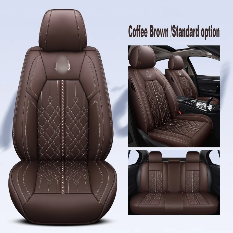 Universal Fit For Most Cars SUV Truck Pick-up PU Leather Car Seat Covers PVC Car Seat Cushions