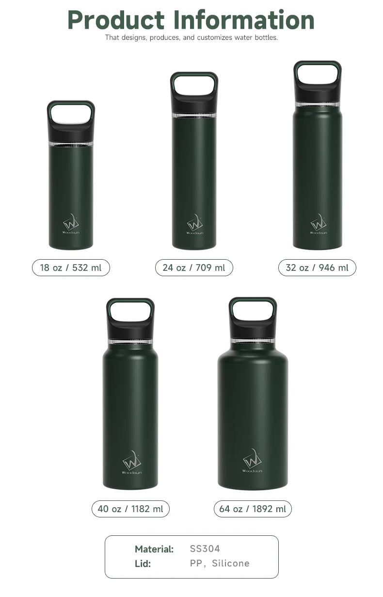 Wide Mouth Custom Sports Double Wall Vacuum Gym Insulated Water Bottles Vacuum Flasks details