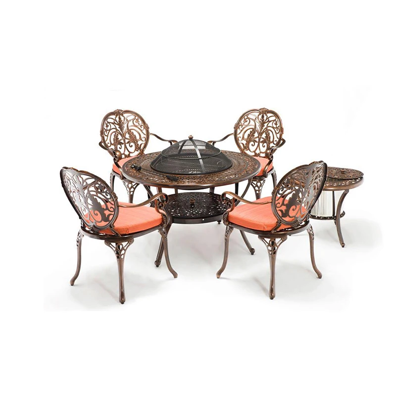 aluminium 4 seater bistro set