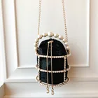 New Lady 2020 New Arrival Fashion Pearl Metallic Handbags Bucket Bag Fashion