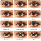 Gray Magister Beauty 12 Color Eye Contacts Cheap Colored Contacts Eye Lens Gray 3 Tone Color Contact Lens