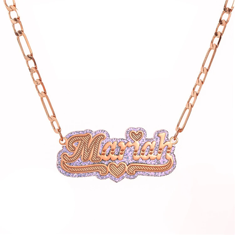Buy Nameplate Necklace,Acrylic Pendant 