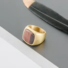 Jewelry Ring Rings Rings Modern Fashion Jewelry Natural Stone Ring Stainless Steel Wedding Rings Silver