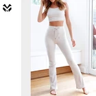 Style Vest Casual New Style Deep Elasticated Women Clothing Rib Tank Crops Tops Sleeveless Women Fuzzy Vest