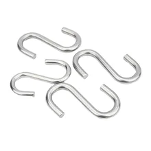 Factory Customized 304/316 Stainless Steel s shape hook with Various sizes Hanging Hooks For Hammock and so on