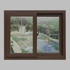 Window Windows Pvc Wooden Color Frame Plastic Window Design U-PVC Sliding Glass Windows Pvc Window Profile