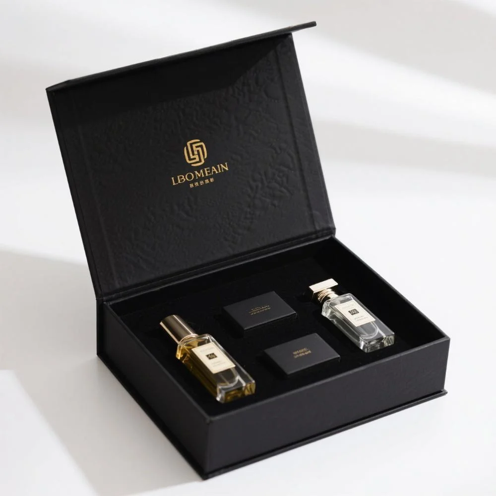 Perfume Cosmetic Packaging Drawer Box Luxury Custom Logo Printed Recycled Hard Cardboard Gift Box With Inserts Matt Lamination factory