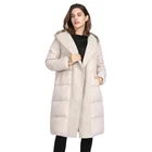 Ladies Coat Down Coat Customized Warm Hooded Ladies Down Long Plus Size Women Parka Jacket Winter Coat