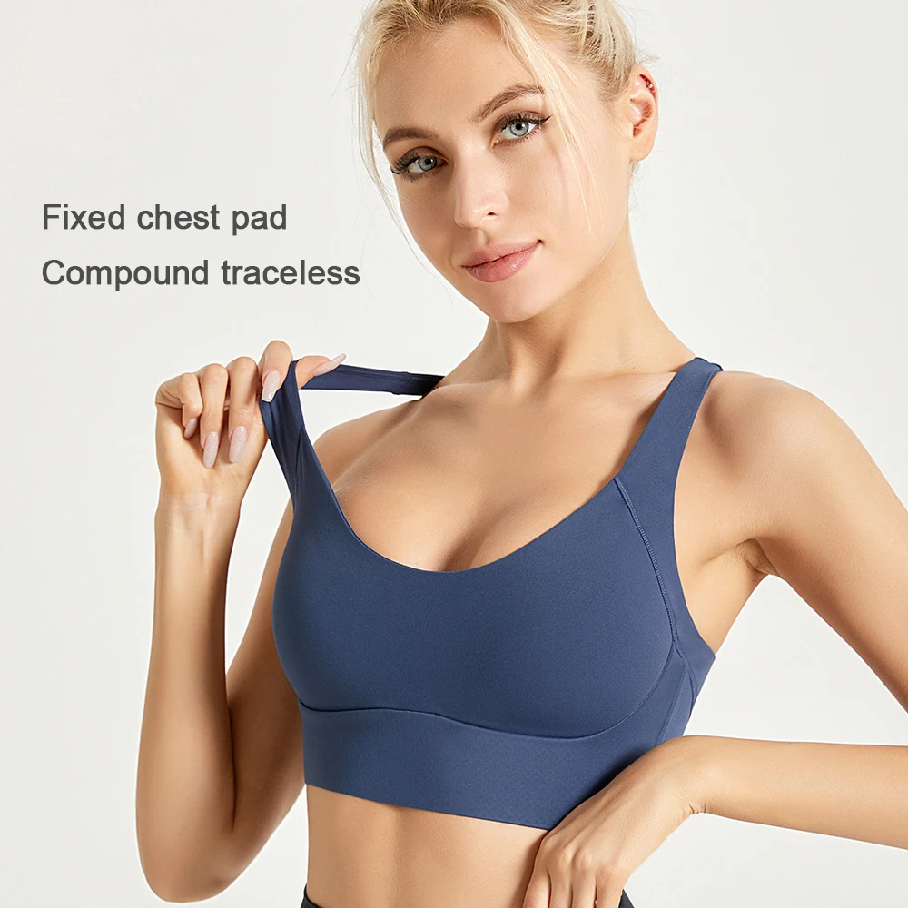 Factory Direct One-Piece Underwear Beautiful Back Supportive Seamless Sports Bra Custom Yogawear For Women Athletes