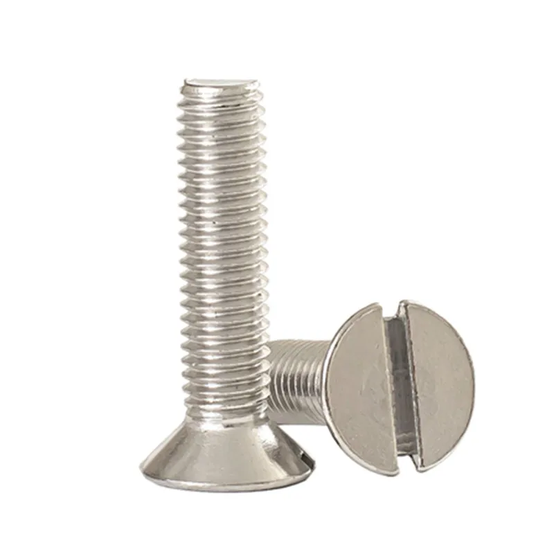 Din Stainless Steel Slotted Countersunk Head Screw Buy Slotted