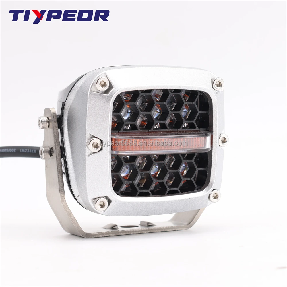 product tiypeor super bright flush mount led work lamp 12v spot 4x4 60w work light 4 mini work light for motorcycle truck boat trailer-8