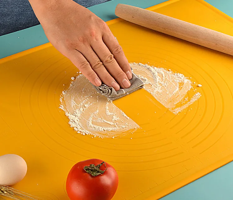 High Quality Eco-friendly Non-slip Large Food Grade Silicone Kneading Mat Household Non-stick Flour Mat Baking Mat