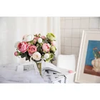 Artificial Wholesale Real Touch Latex Plastic Camellia Flowers For Decoration Wedding Artificial