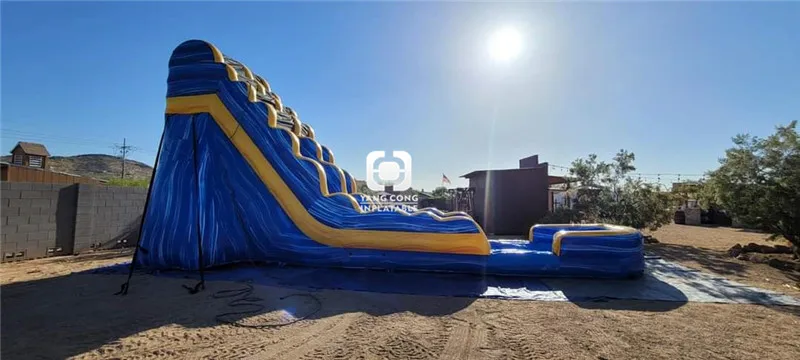 pvc material inflatable water slide