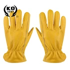 Working Leather Gloves Amazon Hot Selling Safety Heat Resistant Working Cowhide Leather Gloves