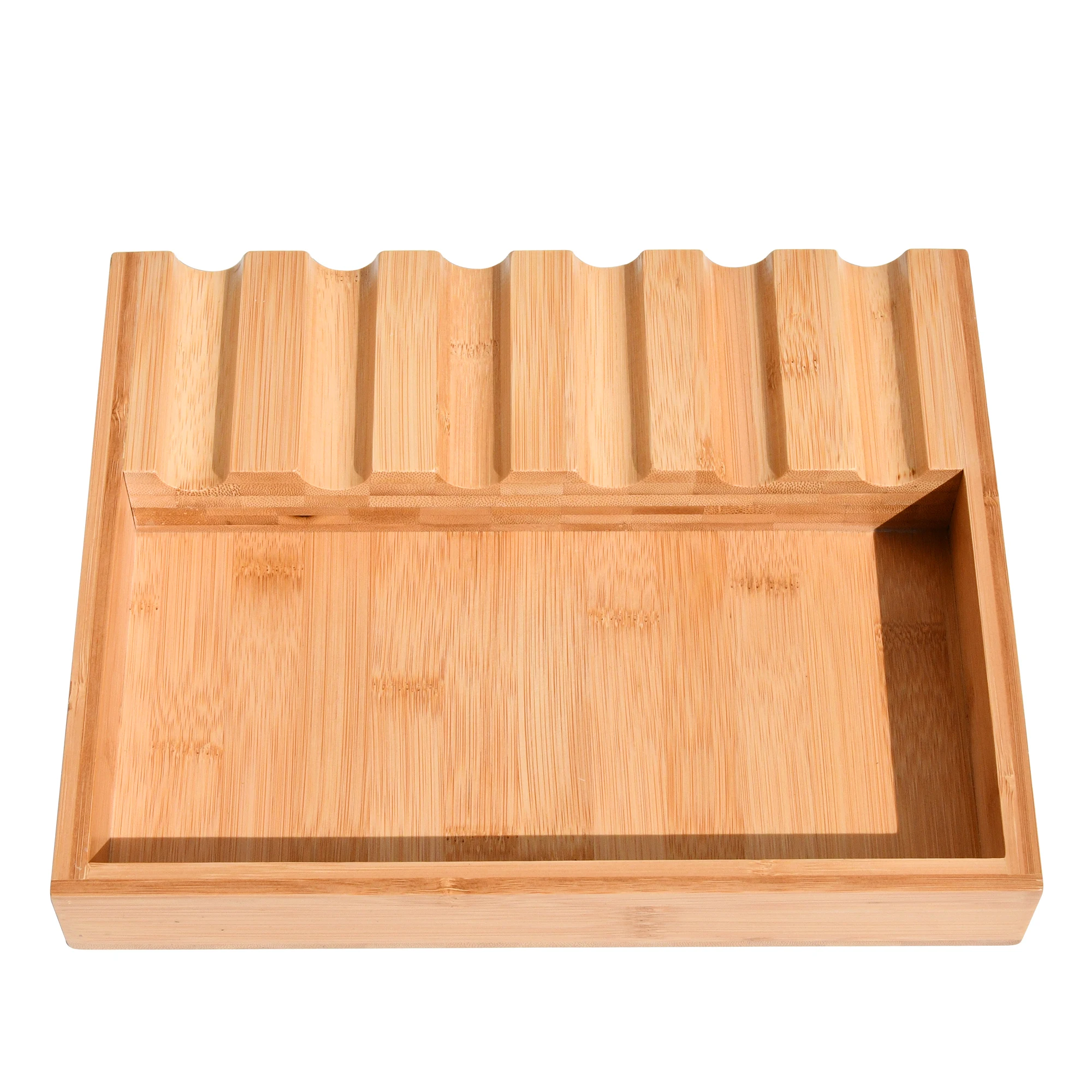 Wooden Spoon Rest Utensil Holder Kitchen With Drip Pad