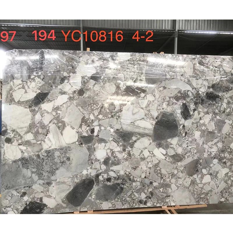 product cobico grey polished porcelain marble slab for kitchen countertops interior wall floor design white marble countertop good price-3
