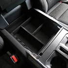 High Quality Black ABS Armest Center Console Coin Holder Storage Box Organizer For F150 XLT 2021
