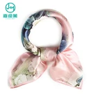 Scarf Satin Scarf Wholesale Luxury Brand Custom Own Design Indian Ladies Long Satin 100 Silk Scarf Plain Square