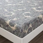 Printed Fitted Sheet Printed Fitted Sheet Set 300TC Egyptian Cotton 3D Printed Plant 4 Pieces Fitted Sheet Duvet Cover Sets