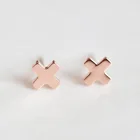 Stud Earrings Earrings Mini X Shape Stud Earrings Stainles Steel Minimalist Jewelry Drop Shipping Wholesale