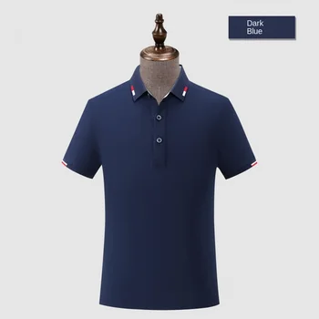 100% Cotton Golf Embroidered Man Plain T Shirt Cotton Polo Shirts Custom Logo Polo Shirts High Quality Luxury Short Sleeve