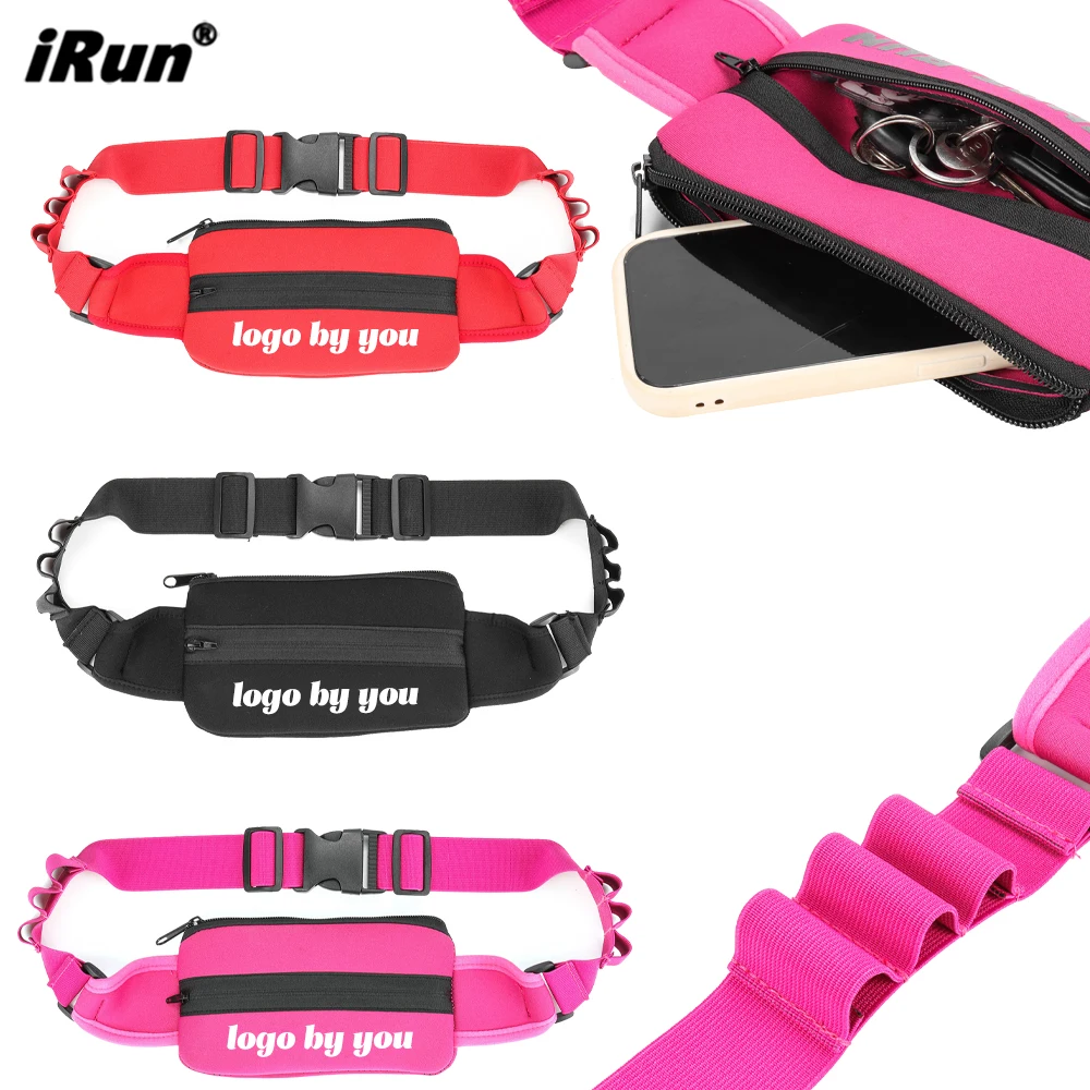 iRun Sport Waterproof Waist Bag Cell Phone Adjustable Flip Fitness Fanny Pack Running Belt Bag