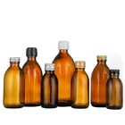 Amber 60ml Glass Bottle Custom 30ml 60ml 100ml 125ml 150ml 200ml 250ml 300ml 500ml Amber Glass Bottle Syrup Bottle