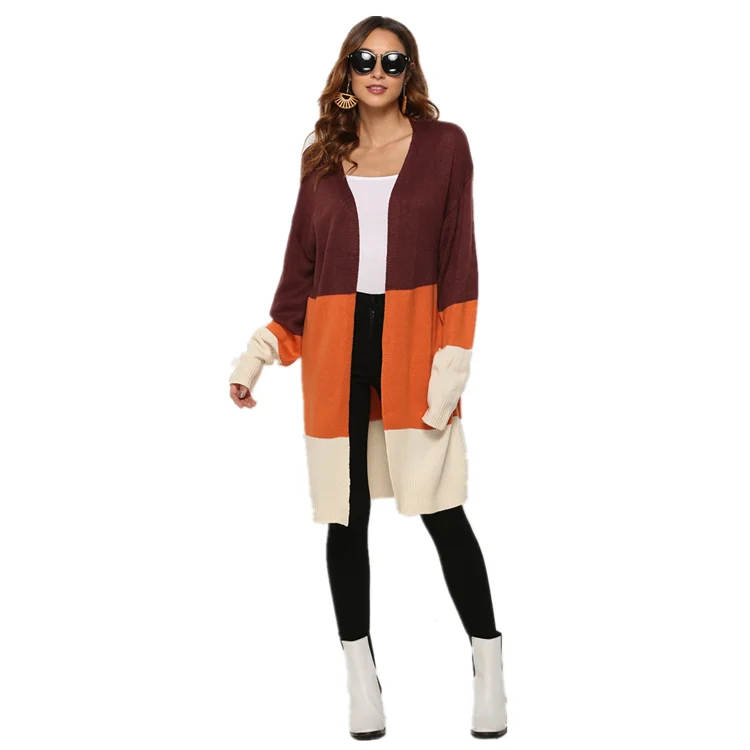 cardigan longo colorido