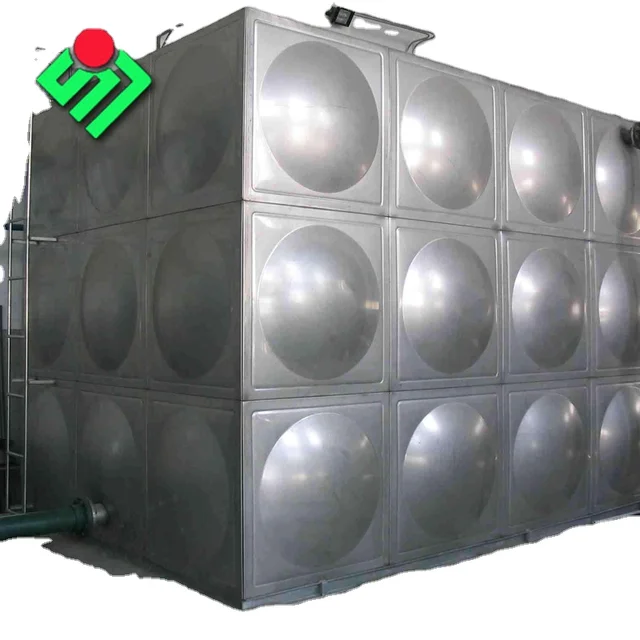 Steel Water tank 4m Glass Fibre Reinforced Plastic Sectional Water Storage Tanks for Household Hotel and Factory Use