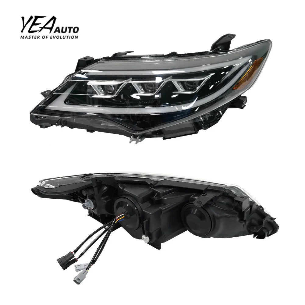 product upgrade led 3 eyes headlights head lamp for toyota camry headlamp head light led head lights 2012 2013 2014-4