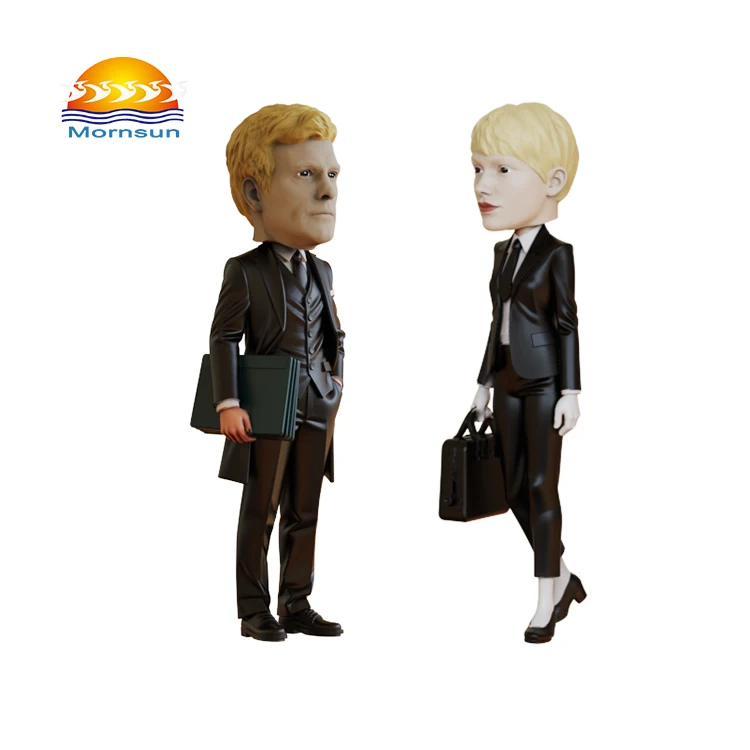 product wholesale custom resin bobble head figurine of professional workers doctor lawyer fireman police customizable collectible dolls-9