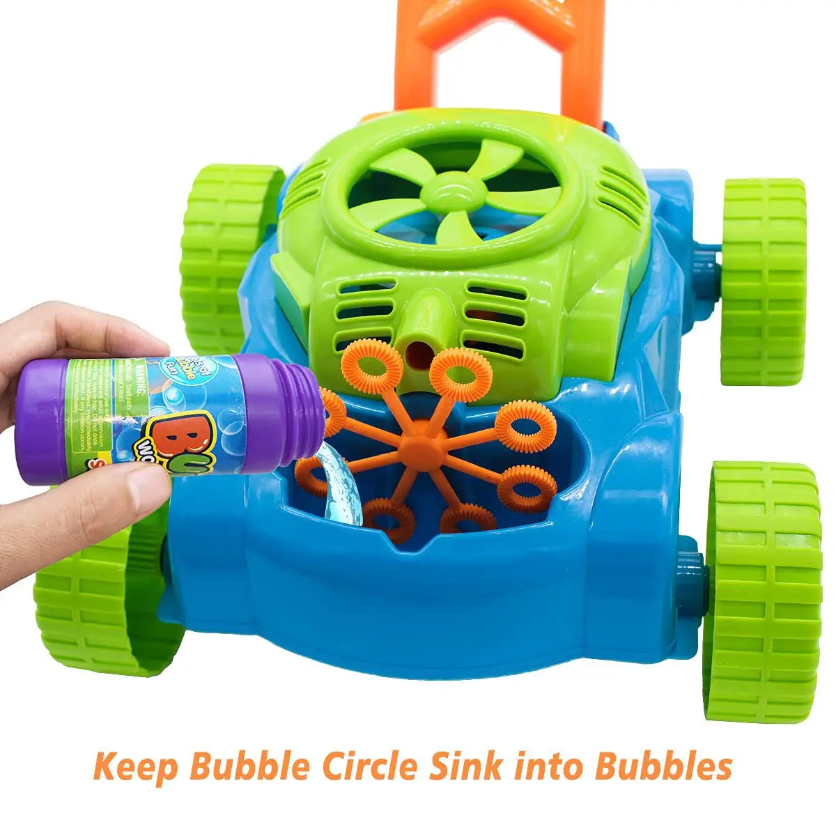 Hot Selling Outdoor Interactive Children's Toys Electric Hand-Push Bubble Machine Beautiful Bubble Blowing  Machine Parents