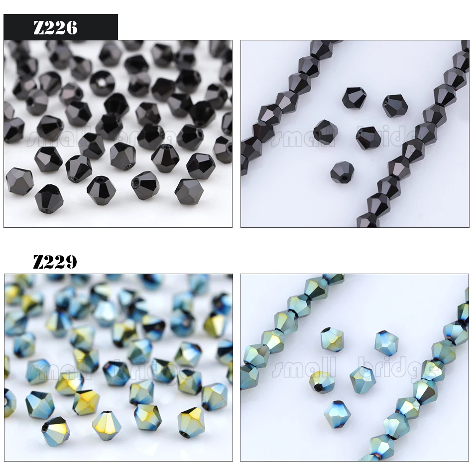 product czech silver colour spacer bicone beads for making jewelry accessories diy perles loose faceted glass crystal beads-34