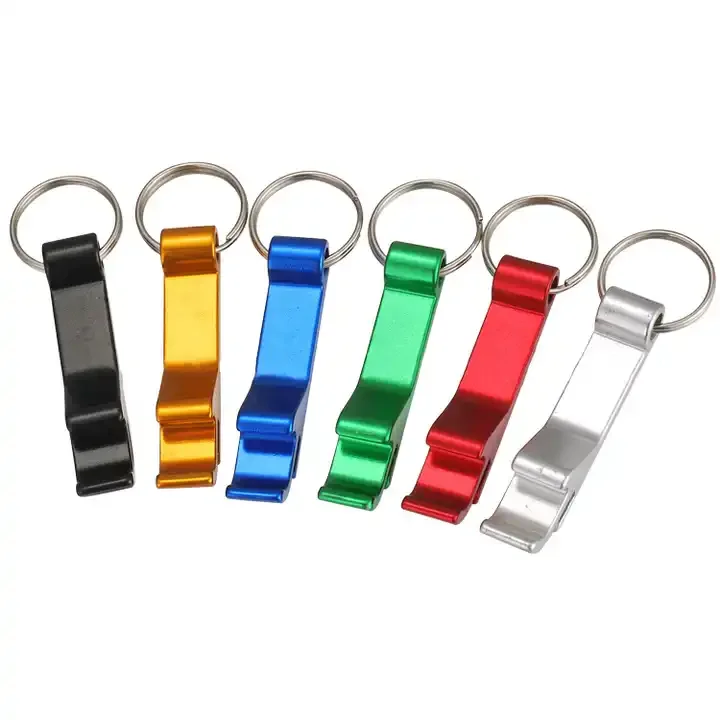 Custom Logo Keychain Beer Bottle Opener Eco-Friendly Metal Alloy Key Opener