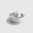 Rings Jewelry High End 925 Sterling Silver Flat High Polishing Rings Customized Silver Jewelry For Women