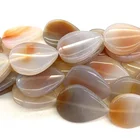 Bead Wholesale Charm Light Pink Agate Bead Water Drop Pendant Natural Stone Pendants For Jewelry Making