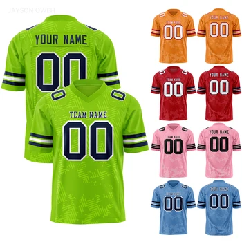 High Quality Custom American Football Jersey Short Sleeve Newest Sublimation Uniform Wear for Adults and Youths