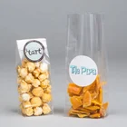 Flat Bottom Bags Clear Flat Poly Bag Block Bottom OPP Good Candy Bag Manufacturer Of Display